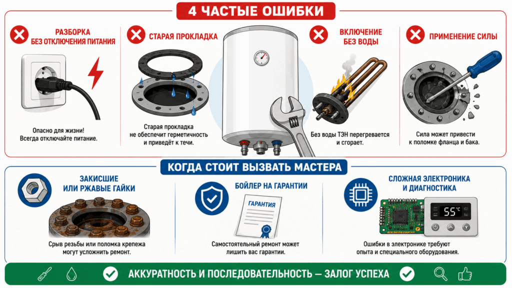 Основные выводы по разборке водонагревателя