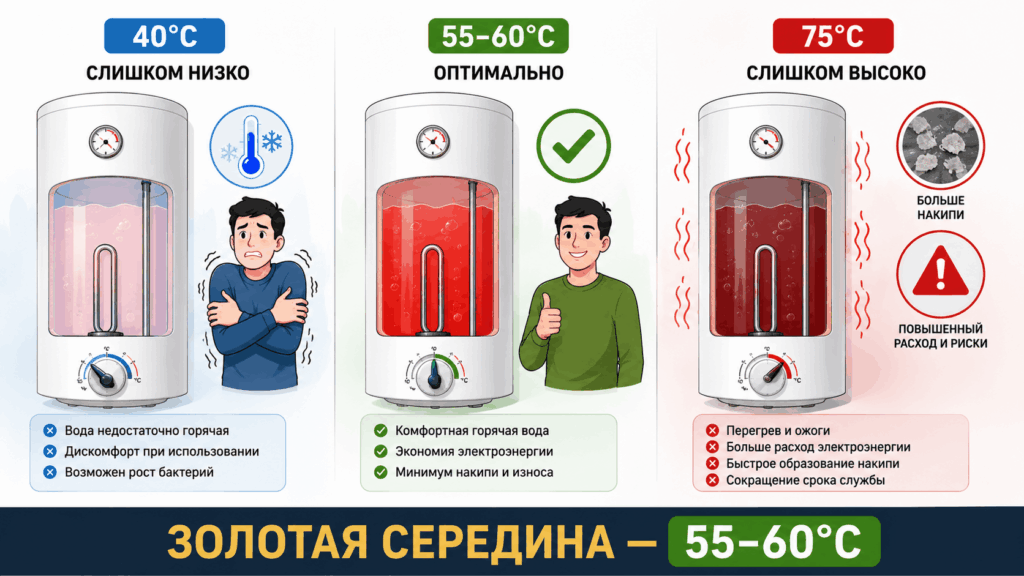 Как снизить расход электроэнергии бойлером (без потери комфорта)