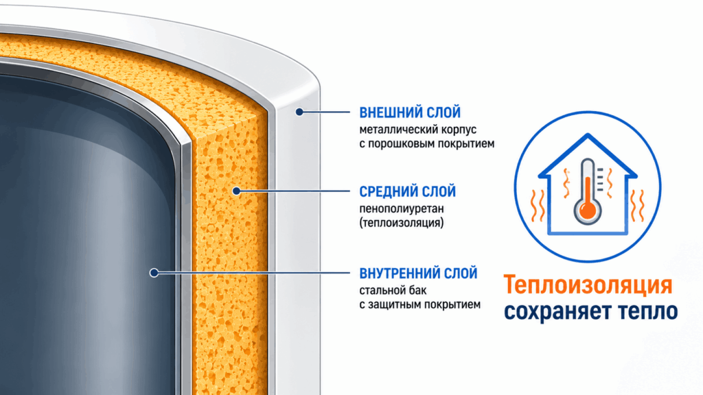 Корпус и внешний бак: что снаружи