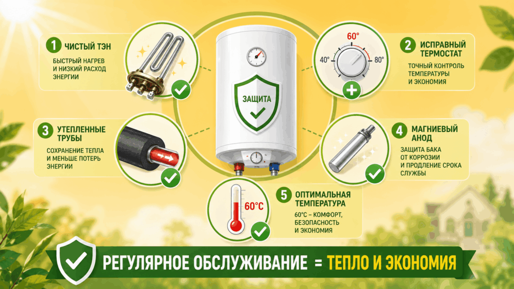 Если вода в бойлере остывает слишком быстро