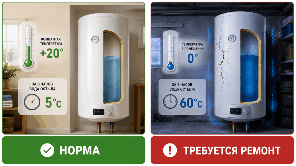 Почему быстро заканчивается горячая вода (при этом бойлер исправен)