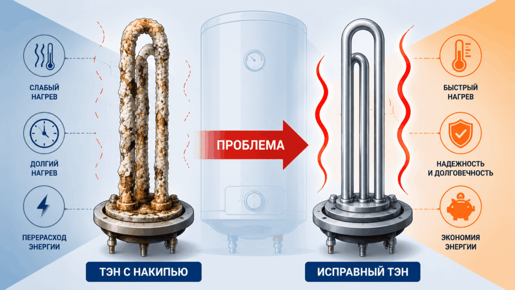 Почему бойлер долго греет и при этом быстро остывает